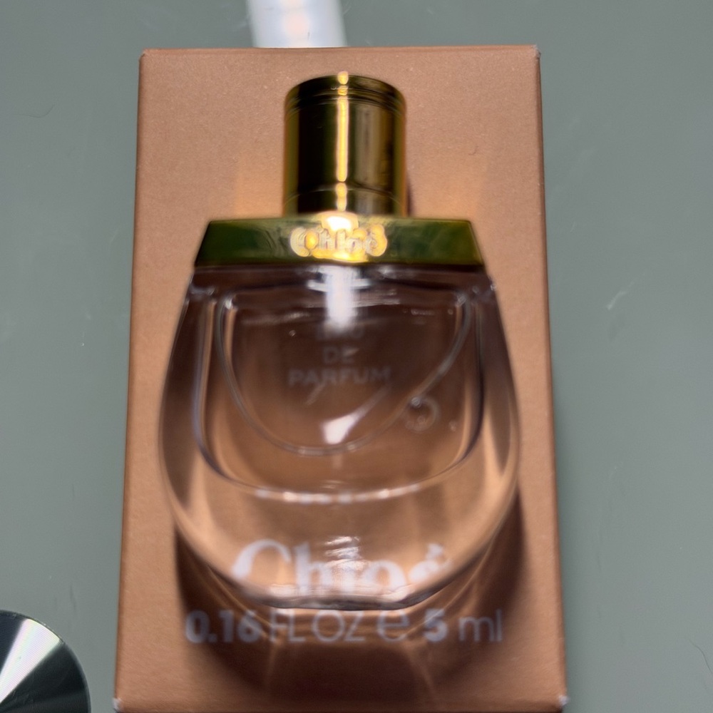 Chloe Perfume with Gold and Brown Accents